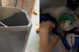 Operação: suspeitos escondem drogas em máquina de lavar e com adolescente no PI (Foto: Divulgação)