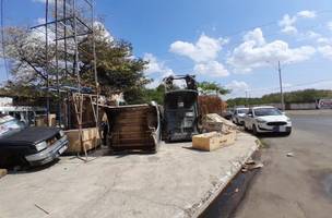 SDU Sul realiza operação para coibir obstrução de calçadas e vias públicas (Foto: Divulgação)